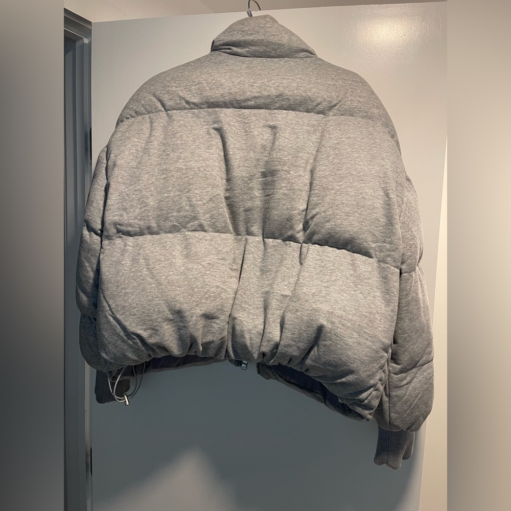 edikted jersey gray puffer jacket - Picture 5 of 7